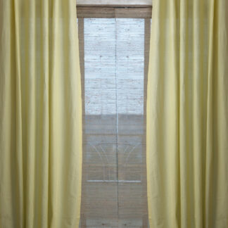 Calyz Yellow Linen Cotton Curtain